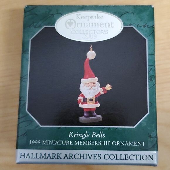 4 hallmark miniature Santa/snowman ornaments - Picture 5 of 16